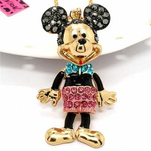 Betsey Johnson Mickey Mouse Necklace
